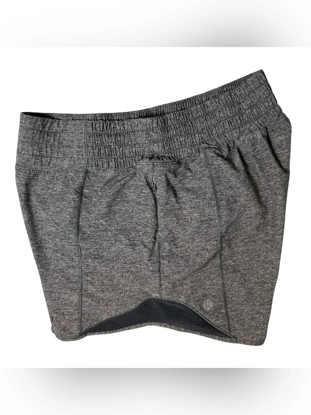 Lululemon Gray Lined Running Shorts Size 4